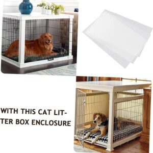 Alternative view of CORHAD 1set Household Splash Guard for Cat Litter Box Pee Shield Easy to Multipurpose Splash Baffle for Pet Cage and Litter Pan